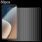 For Hisense Infinity H60 Zoom 50pcs 0.26mm 9H 2.5D Tempered Glass Film - 1