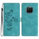 For Xiaomi Mi 10T Lite 5G Flower Butterfly Embossing Pattern Leather Phone Case(Sky Blue) - 1