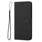 For OPPO A78 4G Skin Feel Heart Pattern Leather Phone Case(Black) - 2