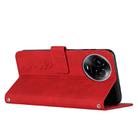 For Realme 11 5G Global/11x Skin Feel Heart Pattern Leather Phone Case(Red) - 3