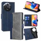 For TCL 60R 5G Contrast Color Side Buckle Leather Phone Case(Blue + Grey) - 1