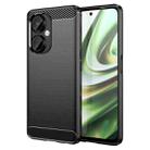 For OnePlus Nord CE3 Lite Brushed Texture Carbon Fiber TPU Phone Case(Black) - 1