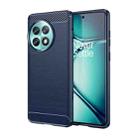 For OnePlus ACE 2 Pro 5G Brushed Texture Carbon Fiber TPU Phone Case(Blue) - 1