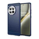 For OnePlus Ace 3 Pro Brushed Texture Carbon Fiber TPU Phone Case(Blue) - 1