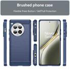 For OnePlus Ace 3 Pro Brushed Texture Carbon Fiber TPU Phone Case(Blue) - 2