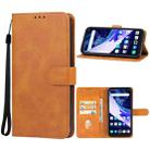 For HOTWAV Note 12 Leather Phone Case(Brown) - 1