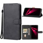 For T-Mobile REVVL V 4G Leather Phone Case(Black) - 1