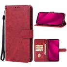 For T-Mobile Revvl 7 Pro 5G Leather Phone Case(Red) - 1