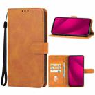 For T-Mobile Revvl 7 Pro 5G Leather Phone Case(Brown) - 1