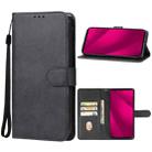 For T-Mobile Revvl 7 Pro 5G Leather Phone Case(Black) - 1