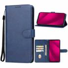 For T-Mobile Revvl 7 Pro 5G Leather Phone Case(Blue) - 1