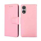 For CUBOT P60 Crystal Texture Leather Phone Case(Pink) - 1