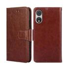 For CUBOT P60 Crystal Texture Leather Phone Case(Brown) - 1