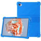 For Blackview Tab 15 10.5 2022 Shockproof Silicone Tablet Case with Holder(Dark Blue) - 1