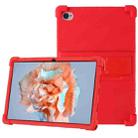For Blackview Tab 15 10.5 2022 Shockproof Silicone Tablet Case with Holder(Red) - 1