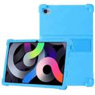 For Blackview Tab 15 Pro 10.5 2023 Shockproof Silicone Tablet Case with Holder(Sky Blue) - 1