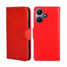 For Infinix Hot 30i 4G Crystal Texture Leather Phone Case(Red) - 1