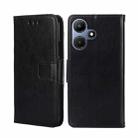 For Infinix Hot 30i 4G Crystal Texture Leather Phone Case(Black) - 1