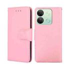 For Infinix Smart 7  HD Crystal Texture Leather Phone Case(Pink) - 1