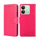 For Infinix Smart 7  HD Crystal Texture Leather Phone Case(Rose Red) - 1