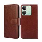 For Infinix Smart 7  HD Crystal Texture Leather Phone Case(Brown) - 1