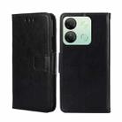 For Infinix Smart 7  HD Crystal Texture Leather Phone Case(Black) - 1