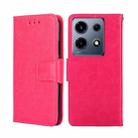 For Infinix Note 30 VIP 5G Crystal Texture Leather Phone Case(Rose Red) - 1