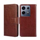 For Infinix Note 30 VIP 5G Crystal Texture Leather Phone Case(Brown) - 1