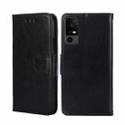 For TCL 40 XE 5G / 40X 5G T601D Crystal Texture Leather Phone Case(Black) - 1