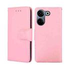 For Tecno Camon 20 Pro 4G Crystal Texture Leather Phone Case(Pink) - 1