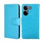 For Tecno Camon 20 Pro 4G Crystal Texture Leather Phone Case(Sky Blue) - 1