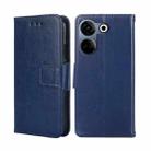 For Tecno Camon 20 Pro 4G Crystal Texture Leather Phone Case(Royal Blue) - 1