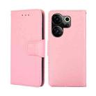 For Tecno Camon 20 Premier 5G Crystal Texture Leather Phone Case(Pink) - 1