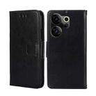 For Tecno Camon 20 Premier 5G Crystal Texture Leather Phone Case(Black) - 1