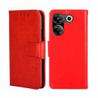 For Tecno Camon 20 Pro 5G Crystal Texture Leather Phone Case(Red) - 1