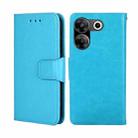 For Tecno Camon 20 Pro 5G Crystal Texture Leather Phone Case(Sky Blue) - 1