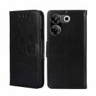 For Tecno Camon 20 Pro 5G Crystal Texture Leather Phone Case(Black) - 1