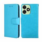 For Tecno Spark Go 2024 Crystal Texture Leather Phone Case(Sky Blue) - 1