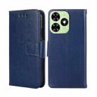 For Tecno Spark Go 2024 Crystal Texture Leather Phone Case(Royal Blue) - 1