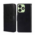 For Tecno Spark Go 2024 Crystal Texture Leather Phone Case(Black) - 1