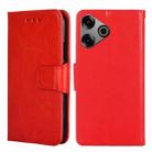 For Tecno Pova 6 Pro 5G Crystal Texture Leather Phone Case(Red) - 1