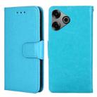 For Tecno Pova 6 Pro 5G Crystal Texture Leather Phone Case(Sky Blue) - 1