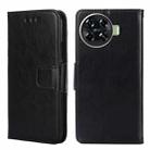 For Tecno Spark 20 Pro+ 4G Crystal Texture Leather Phone Case(Black) - 1