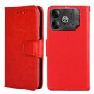 For Tecno Pova 6 5G Crystal Texture Leather Phone Case(Red) - 1