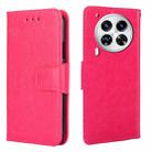 For Tecno Camon 30 Premier 5G Crystal Texture Leather Phone Case(Rose Red) - 1