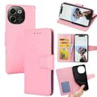 For Tecno Pova 6 Neo 5G Crystal Texture Leather Phone Case(Pink) - 1