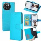 For Tecno Pova 6 Neo 5G Crystal Texture Leather Phone Case(Sky Blue) - 1