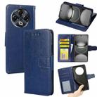 For Tecno Spark 30 4G Crystal Texture Leather Phone Case(Royal Blue) - 1