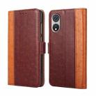 For CUBOT P60 Ostrich Texture Horizontal Flip Leather Phone Case(Brown) - 1