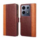 For Infinix Note 30 VIP 5G Ostrich Texture Horizontal Flip Leather Phone Case(Brown) - 1